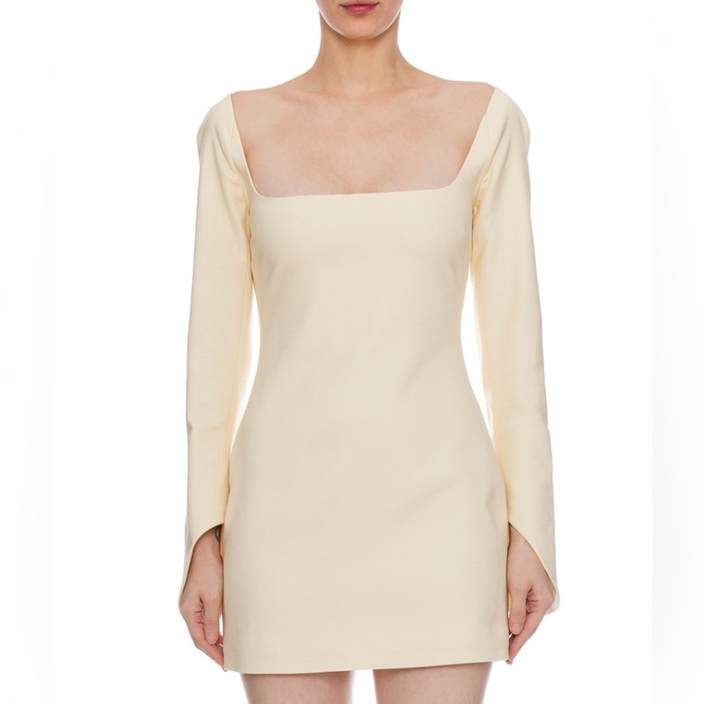 KHAITE • scoop-neck mini dress • size 4